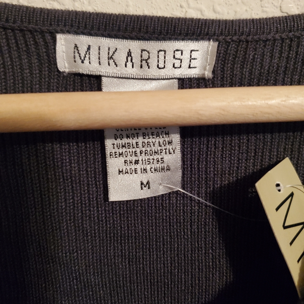 Mikarose Ruffle Gray Dress - Picture 3 of 3